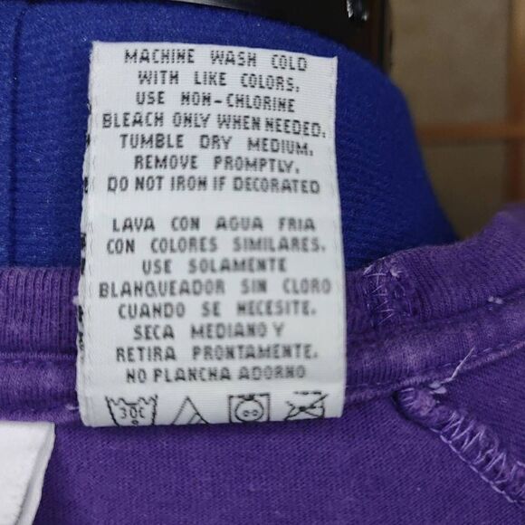 The Edge Men's Vintage 1999 Minnesota Vikings Fanatic T-Shirt Purple Large - Picture 8 of 8